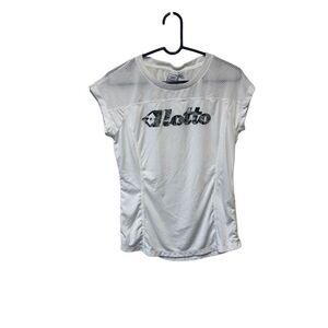 Lotto Logo Jersey Girls Youth XL Soccer Jersey with Floral Pattern Italian Sport